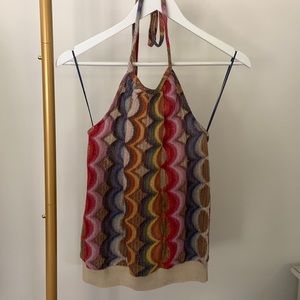 Multi Colored Halter Top